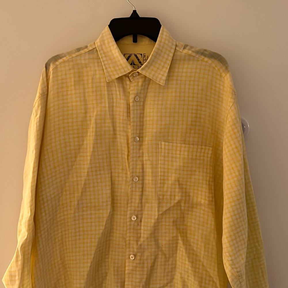 Zegna Sport Yellow Dress Shirt